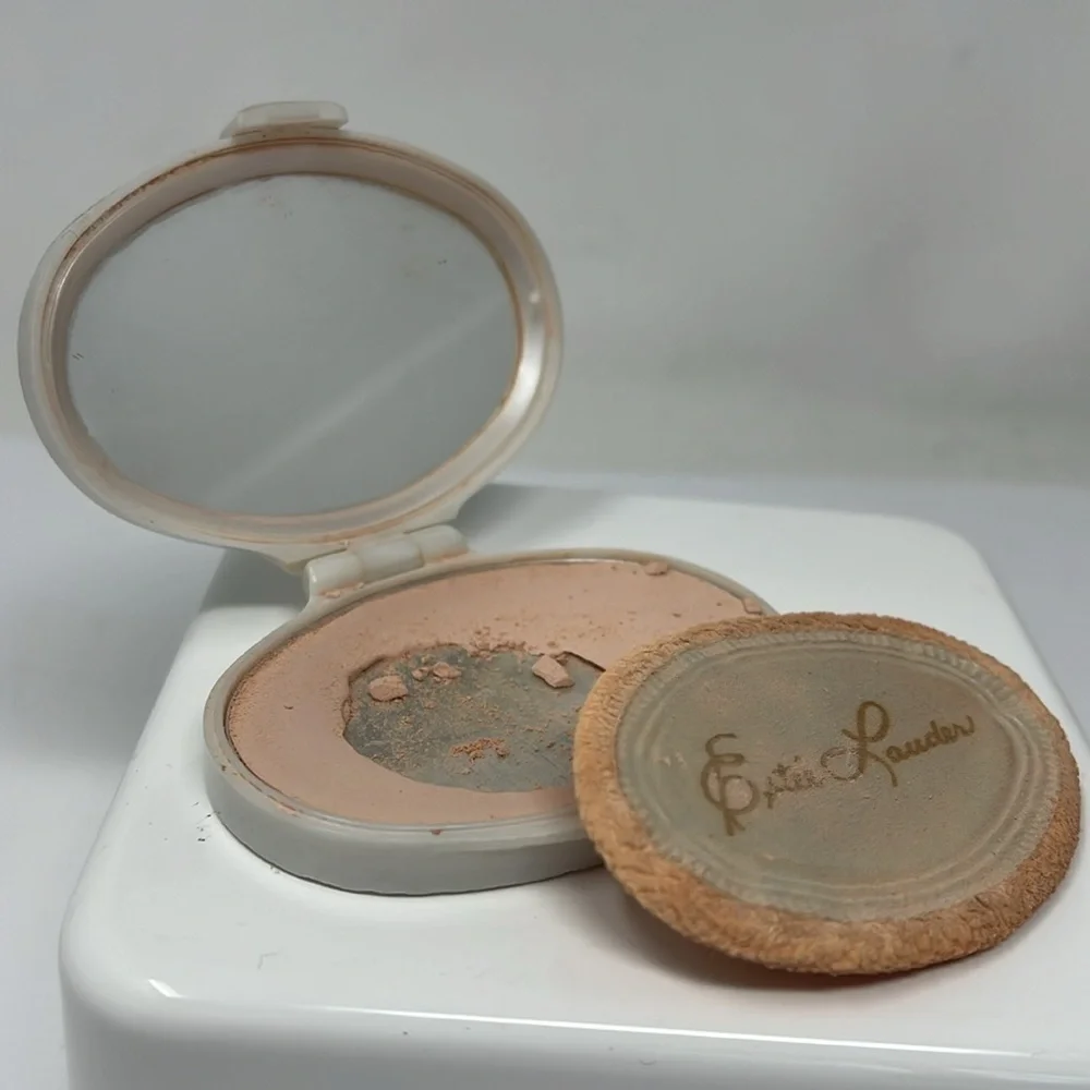 Vintage Estée Lauder Powder Compact with Puff